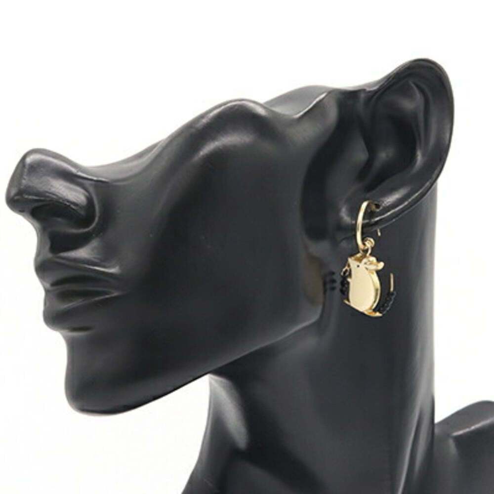 CHANEL Black Logo Earrings - Picture 8 of 9